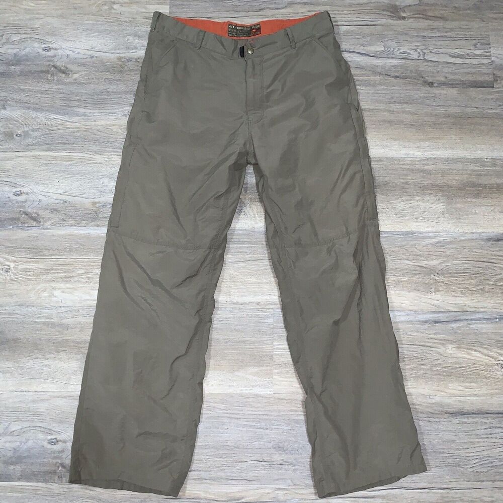 Green Cotton Nylon Combat Trousers from Dex Functional Wear Size 35 x 30 Zip